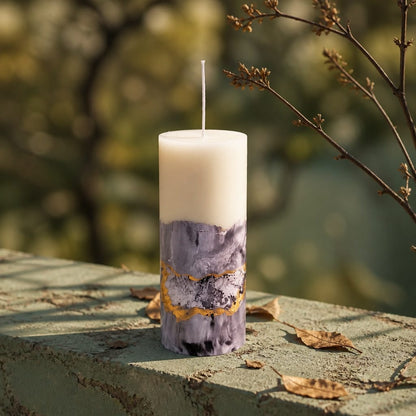Vela aromática decorativa grande