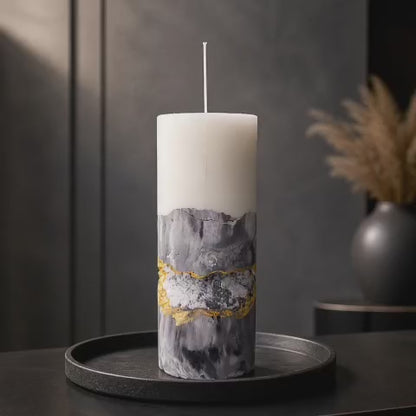 Vela aromática decorativa grande